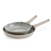 Cooks By Jcp Home Cooks Wave Ceramic 2-pc. Non-stick Frying Pan In Sand