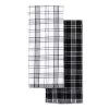 Cooks By Jcp Home Cooks Windowpane 2-pc. Kitchen Towel Set In Black