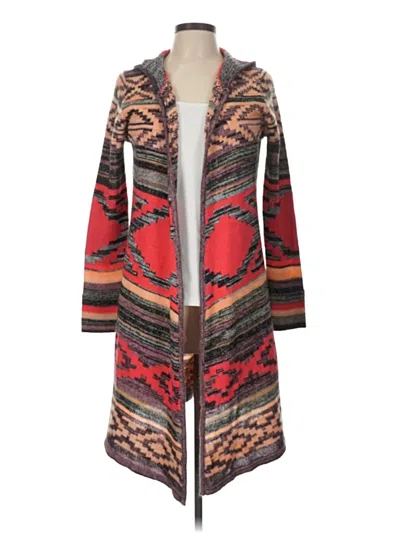 Pre-owned Cool Attitudes Cardigan Sweater In Red