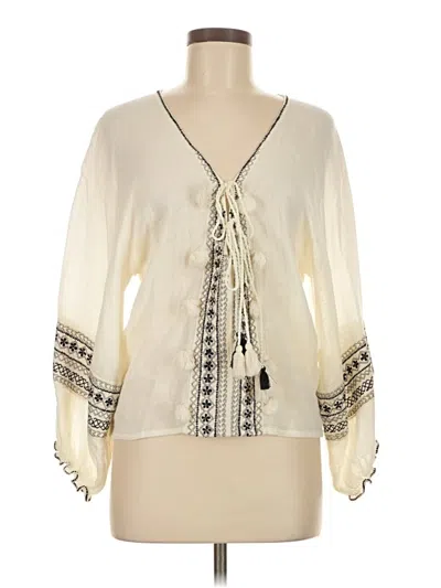 Pre-owned Cool Change 3/4 Sleeve Blouse In White