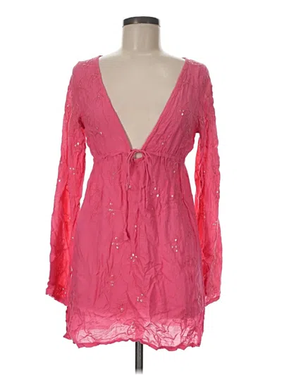 Pre-owned Cool Change Kimono In Pink