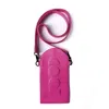 Cool Creative Women's Gold / Pink / Purple Crossbody Phone Bag With Detachable Strap  - Magenta In Gold/pink/purple