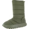 Cool Planet By Steve Madden Britee Womens Faux Fur Lined Laceless Winter & Snow Boots In Black