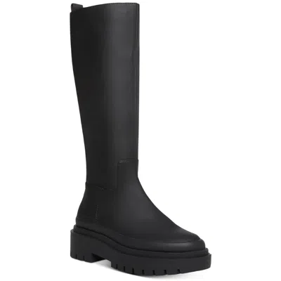 Cool Planet By Steve Madden Magicc Womens Padded Insole Tall Knee-high Boots In Black