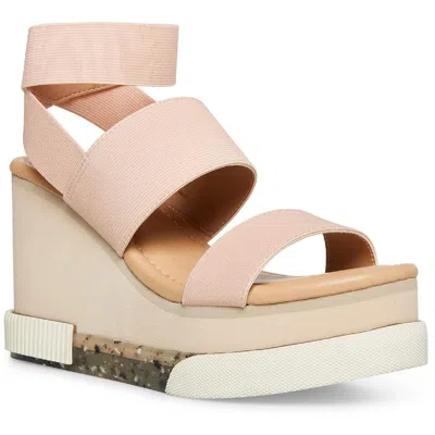 Cool Planet By Steve Madden Miran Womens Stretch Slip On Wedge Sandals In Multi