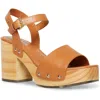 Cool Planet By Steve Madden Rubyy Womens Faux Leather Ankle Strap Platform Sandals In Multi