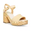 Cool Planet By Steve Madden Rubyy Womens Faux Leather Ankle Strap Platform Sandals In Multi