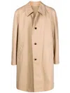 Cool Tm Cotton Single-breasted Coat In Nude