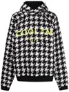 Cool Tm Houndstooth Hoodie In Schwarz