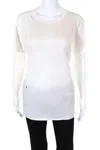 Cool Tm Womens Cotton Crew Neck Distressed Vintage T Shirt White In White
