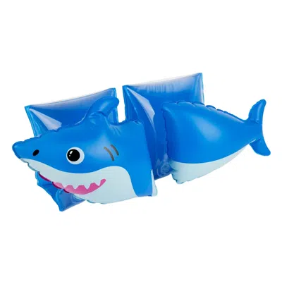 Cool2c Inflatable Arm Bands | Blue Shark Floaties For Kids | Fun Cartoon Animal Swim Aids | By