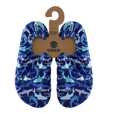 Cool2c Shark Non Slip Pool Socks In Blue