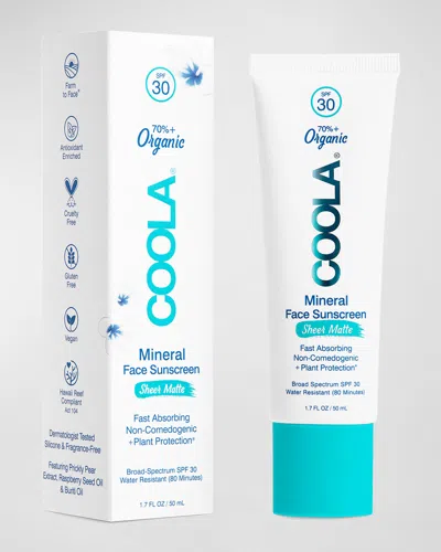 Coola 1.7 Oz. Mineral Face Lotion Sheer Matte Spf 30 In White
