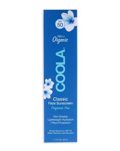 Coola 1.7oz Classic Face Sunscreen Moisturizer Spf 50 - Fragrance-free In White