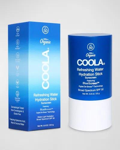 Coola Organic Refreshing Water Stick Spf50, 0.8 Oz. In White