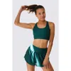 Cooldown Alkal Running Shorts In Midnight Green