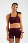 Cooldown Katherine Sports Bra In Burgundy