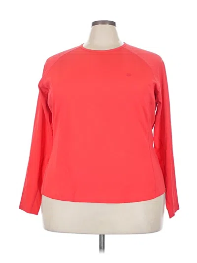 Pre-owned Coolibar 3/4 Sleeve T-shirt In Red