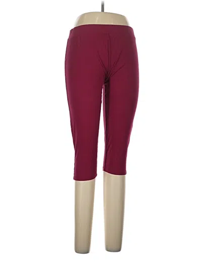 Pre-owned Coolibar Active Pants In Burgundy