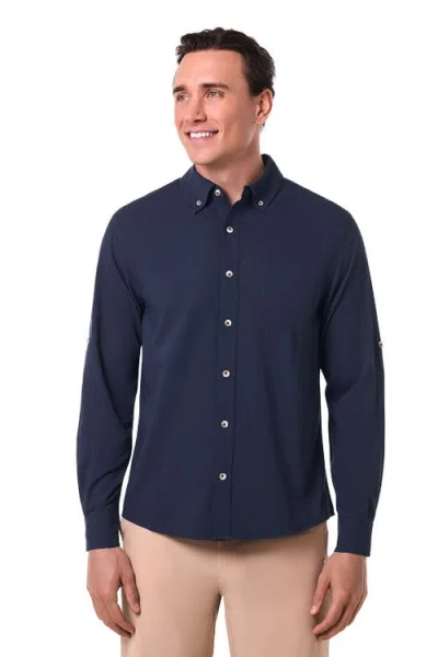 Coolibar Aricia Long Sleeve Shirt, Upf 50+ Sun Protection In Blue