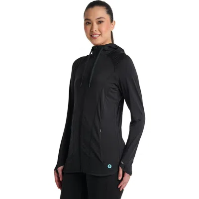 Coolibar Astir Full-zip Jacket, Upf 50+ Sun Protection In Black