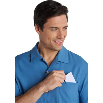 Coolibar Camp Shirt, Upf 50+ Sun Protection, Safari Camp In Blue