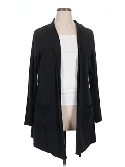 Pre-owned Coolibar Cardigan Sweater In Black