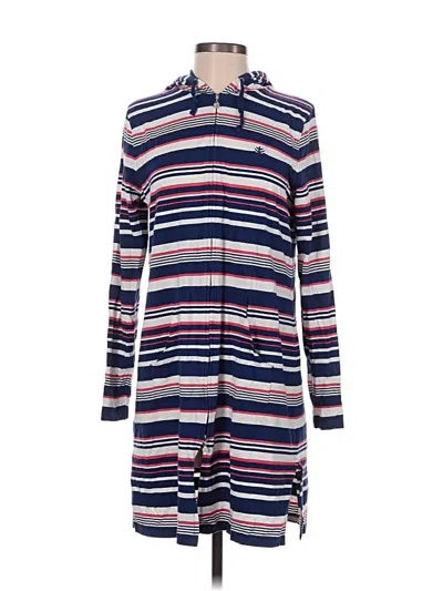 Pre-owned Coolibar Cardigan Sweater In Blue