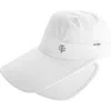 Coolibar Convertible Visor In White