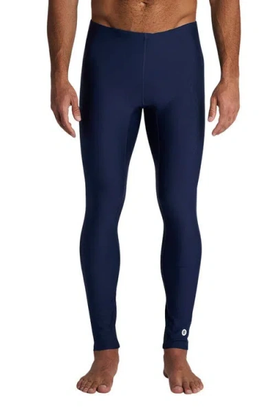 Coolibar Deep Water Swim Tights, Upf 50+ Sun Protection In Blue