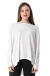 Coolibar Drape Long Sleeve T-shirt In Brown