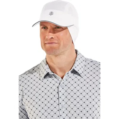 Coolibar Fitness Cap With Ear Coverage In White