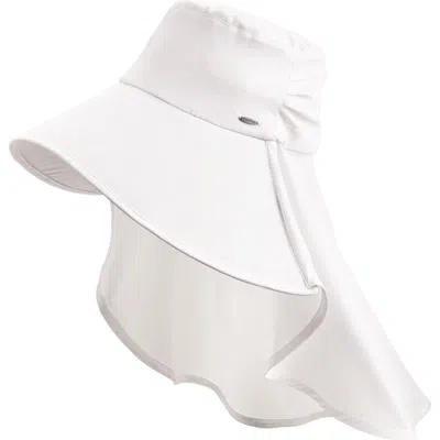 Coolibar Full Coverage Hat In White