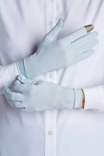 Coolibar Full Finger Uv Sun Gloves In Gray