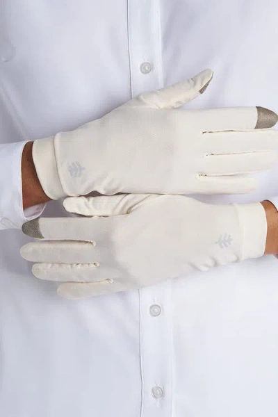 Coolibar Gannett Full Finger Uv Sun Gloves, Upf 50+ Sun Protection In Purple