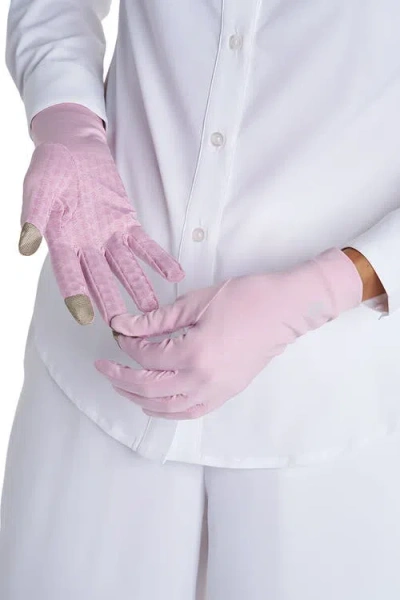 Coolibar Gannett Full Finger Uv Sun Gloves, Upf 50+ Sun Protection In Red