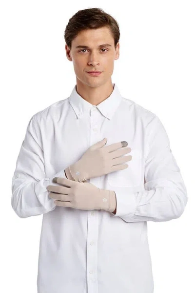 Coolibar Gannett Full Finger Uv Sun Gloves, Upf 50+ Sun Protection In White