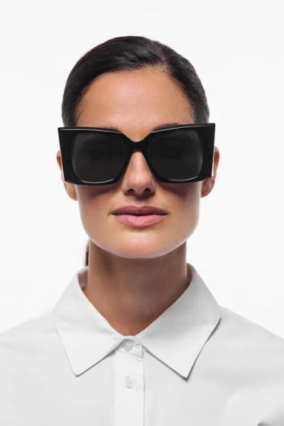 Coolibar Grandview Fashion Sunglasses, Upf 50+ Sun Protection In Black
