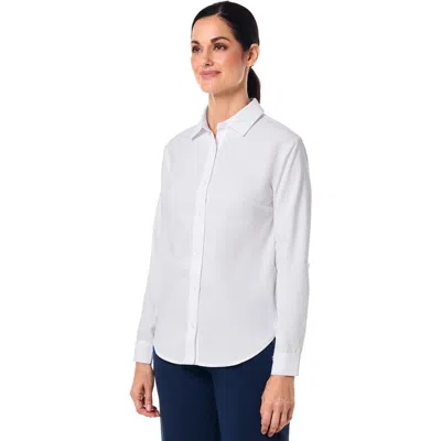 Coolibar Hepburn Shirt With Roll-up Sleeves, Upf 50+ Sun Protection In White