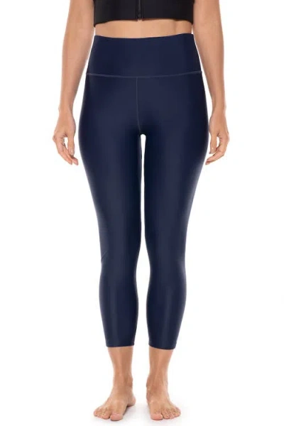 Coolibar High Rise Capris In Blue
