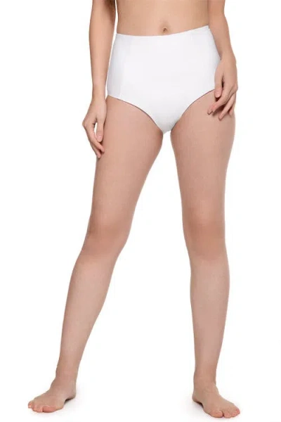 Coolibar High Rise Swim Bottoms In Yellow