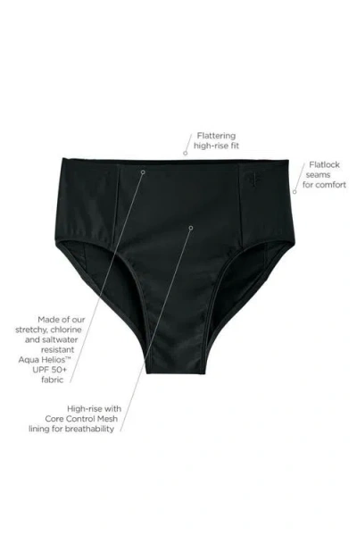 Coolibar High-rise Swim Bottoms In Black
