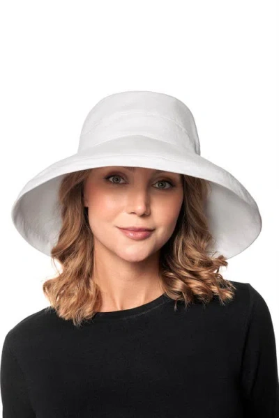 Coolibar Kettle Brim Hat In White