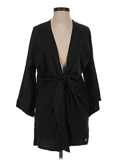 Pre-owned Coolibar Kimono In Black