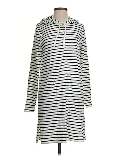 Pre-owned Coolibar Long Sleeve Top Silver Cowl Neck Tops