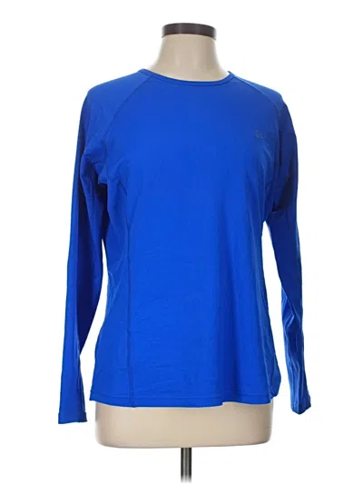 Pre-owned Coolibar Long Sleeve T-shirt In Blue