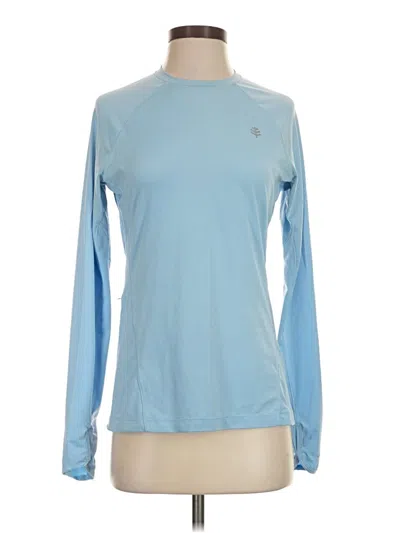 Pre-owned Coolibar Long Sleeve T-shirt In Blue