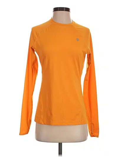 Pre-owned Coolibar Long Sleeve T-shirt In Orange