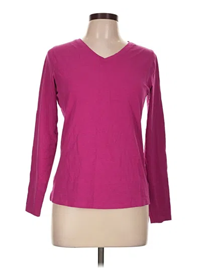 Pre-owned Coolibar Long Sleeve T-shirt In Pink