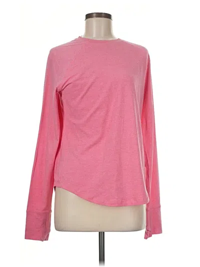 Pre-owned Coolibar Long Sleeve T-shirt In Pink